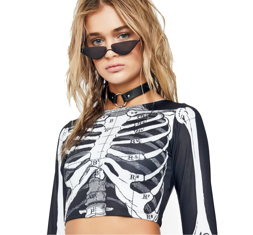 CROP TOP SKELETON