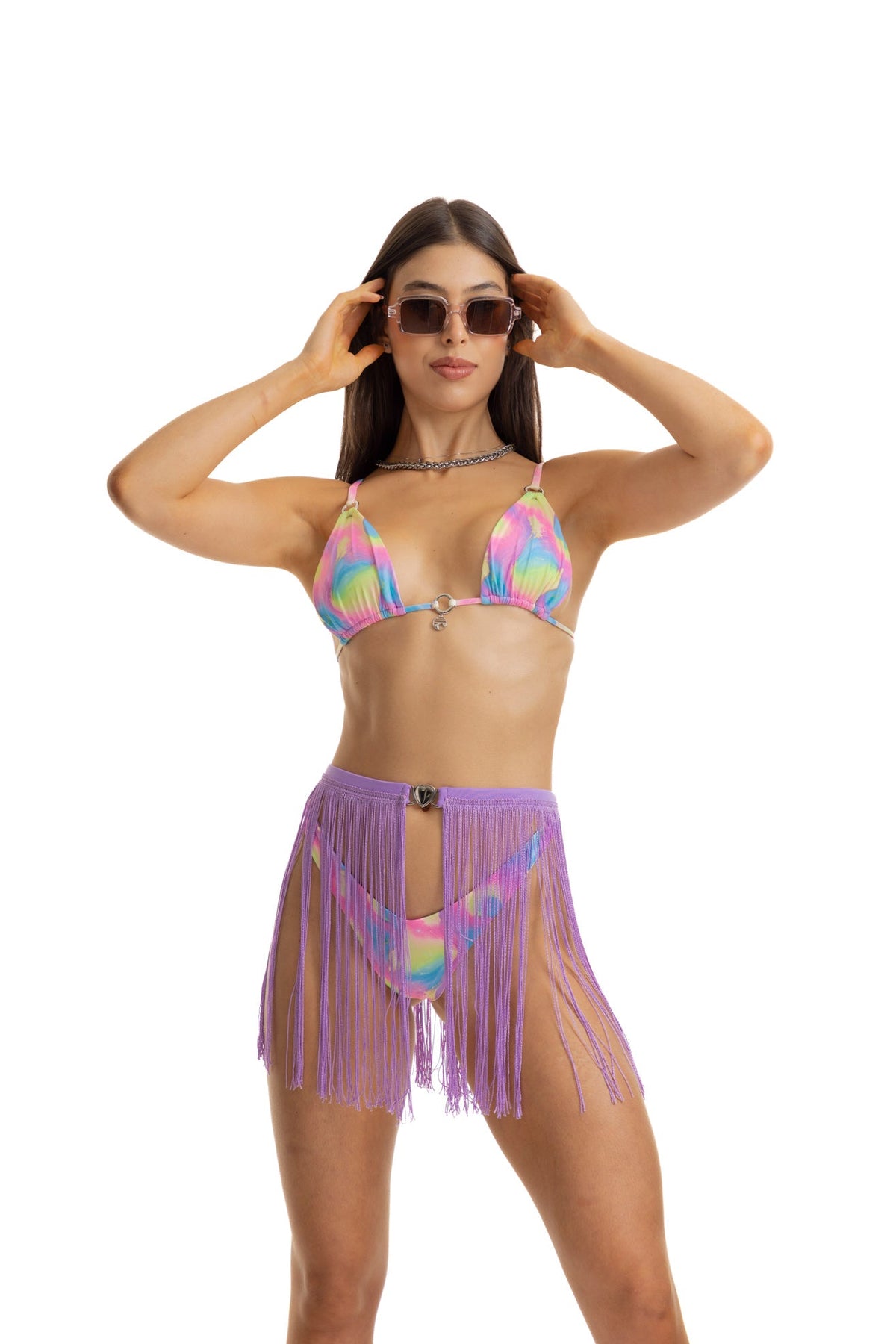 LILA FLECOS SKIRT