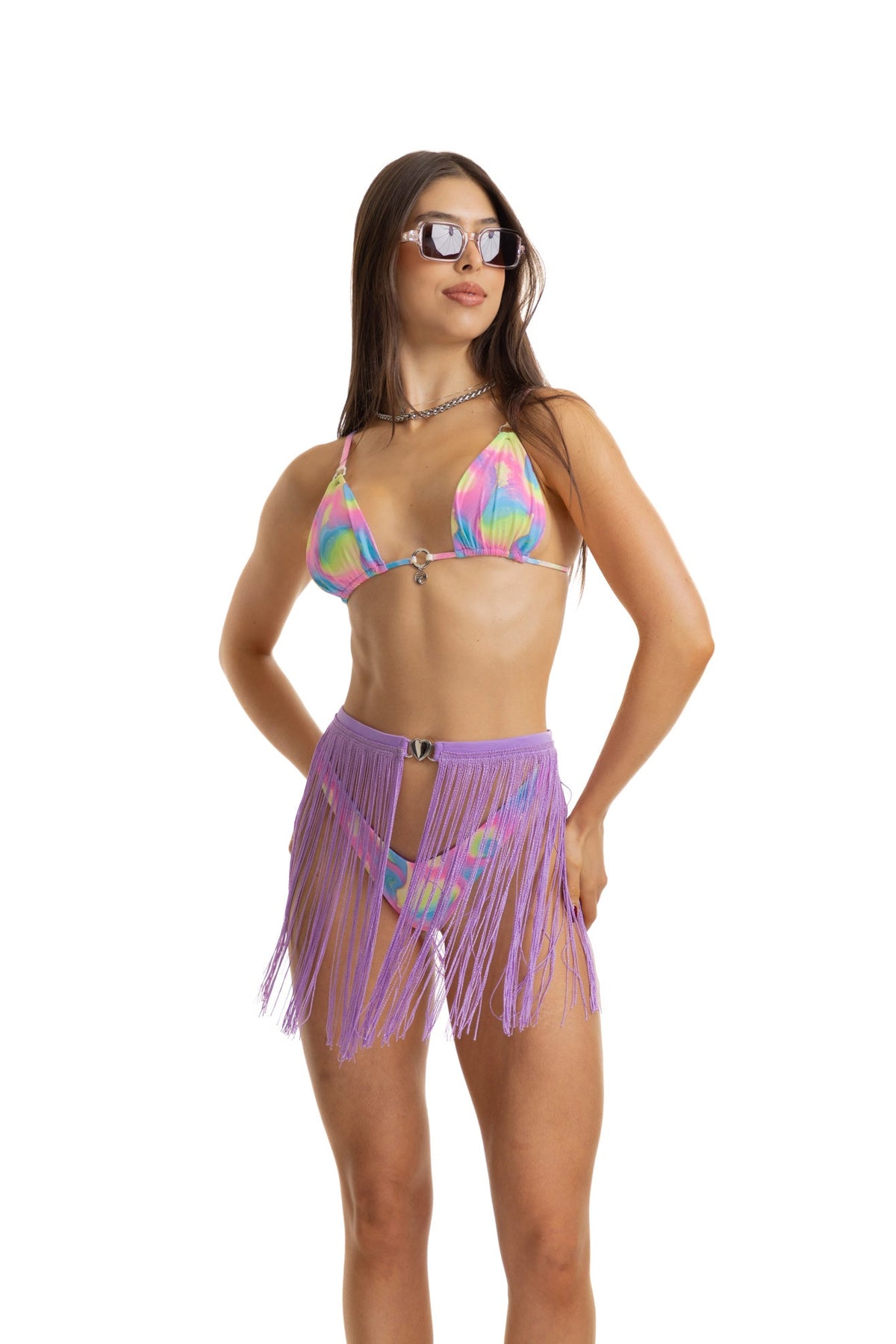 LILA FLECOS SKIRT
