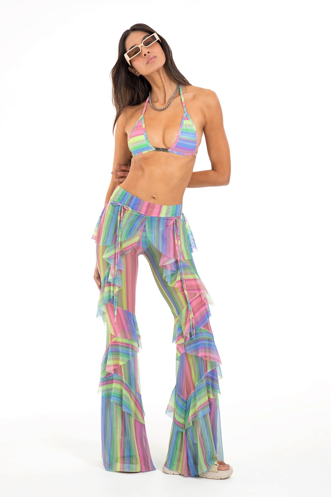 WILD RUFFLE PANTS