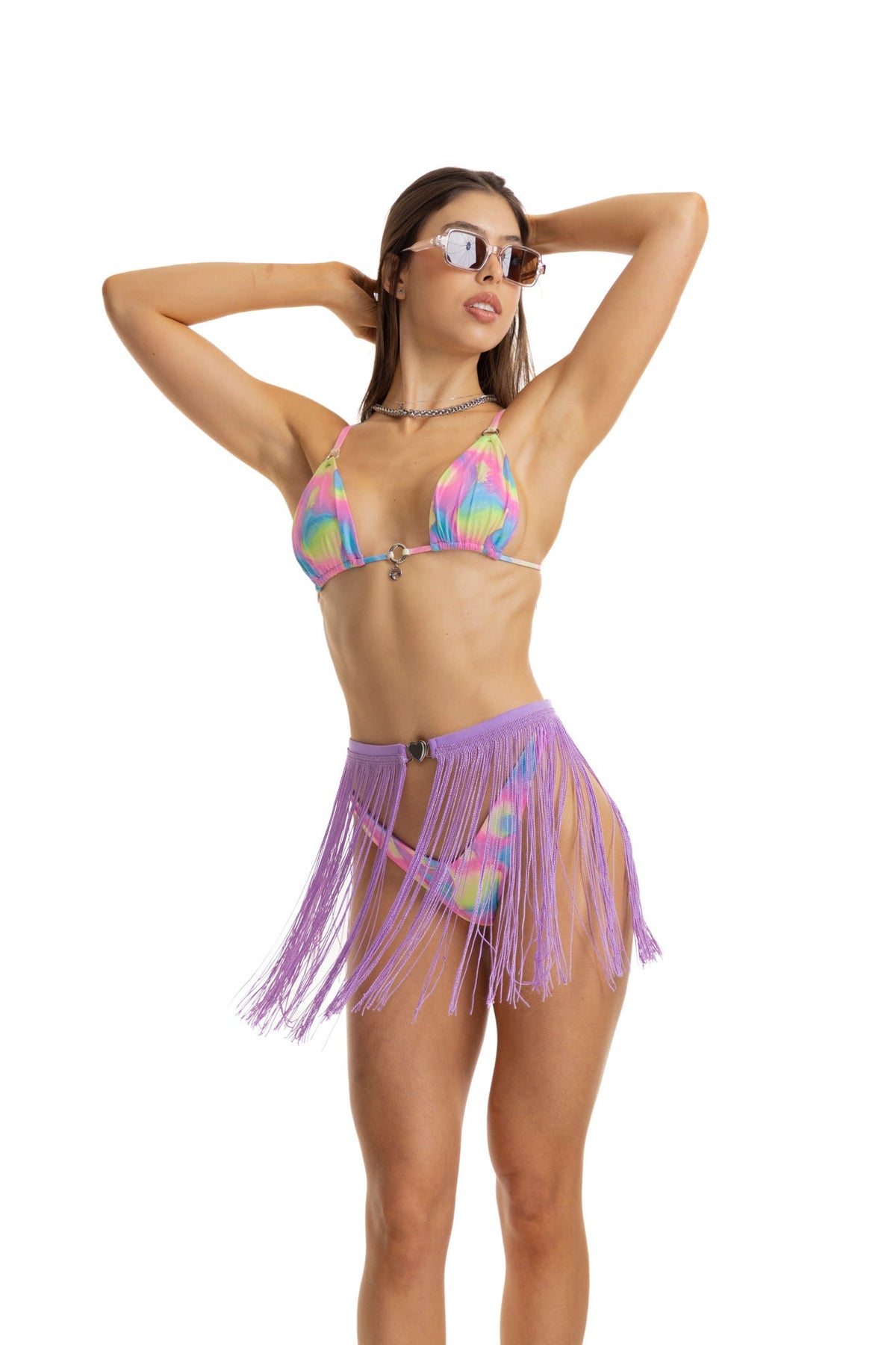 LILA FLECOS SKIRT
