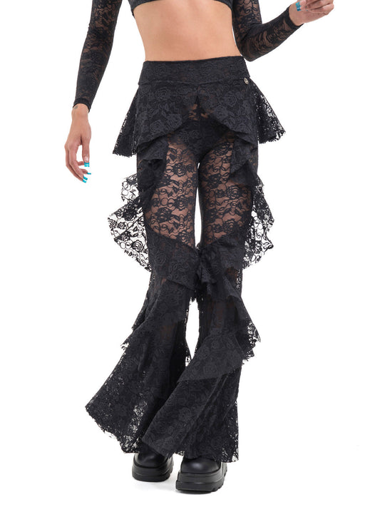 VEIL RUFFLE PANTS