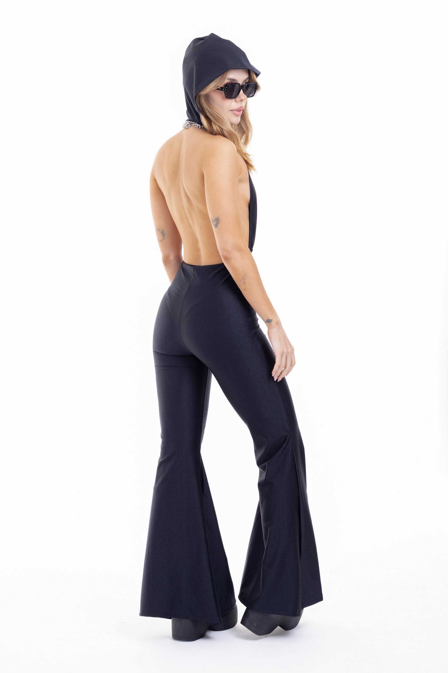 DARK HOOD JUMPSUIT