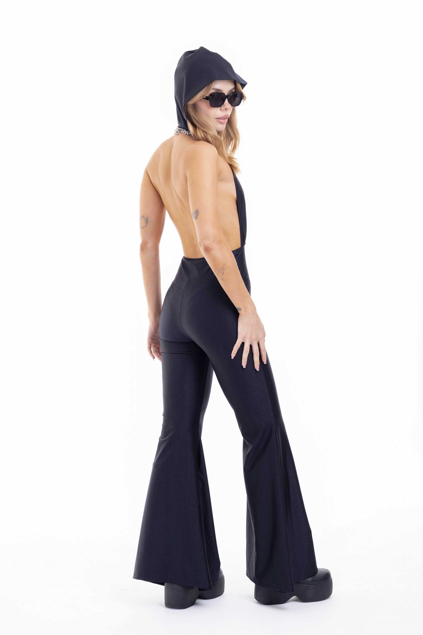 DARK HOOD JUMPSUIT