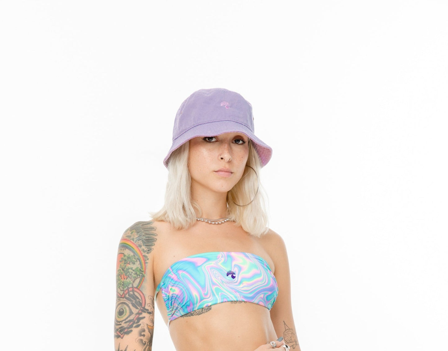 TOP HOLOGRAPHIC STRAPLESS