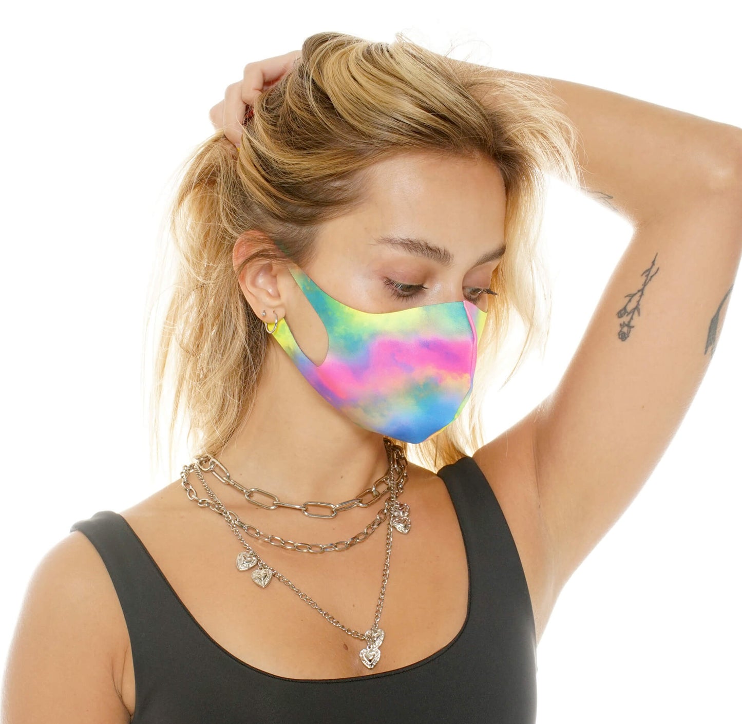 FACEMASK NEON CLOUDS