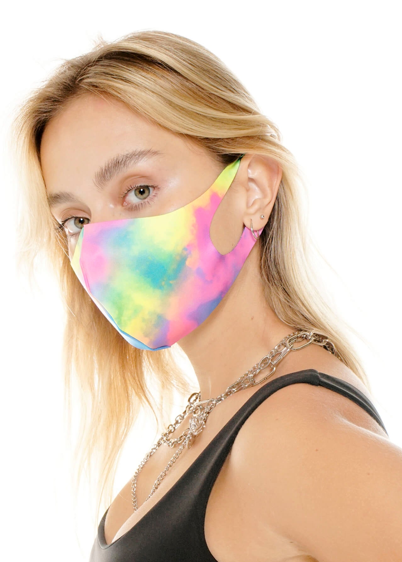 FACEMASK NEON CLOUDS